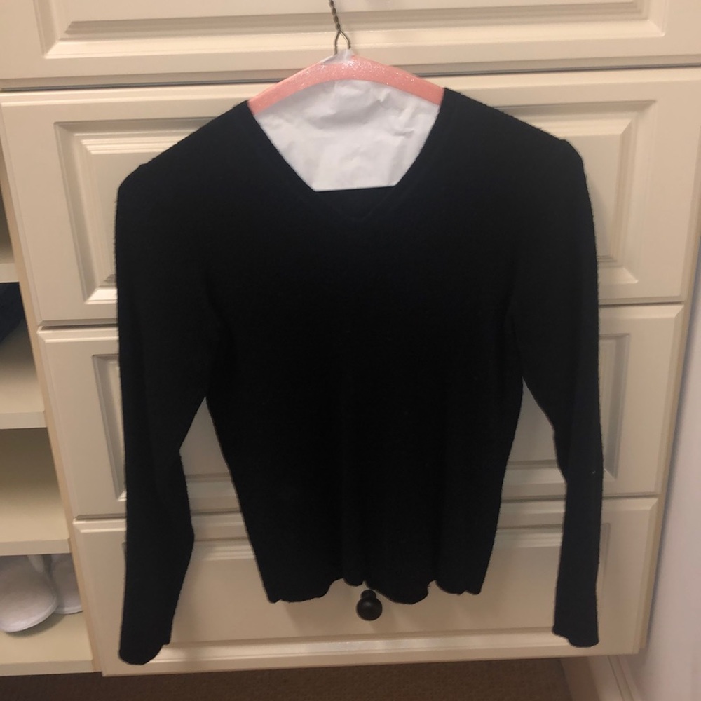 Black Wool J Crew Sweater